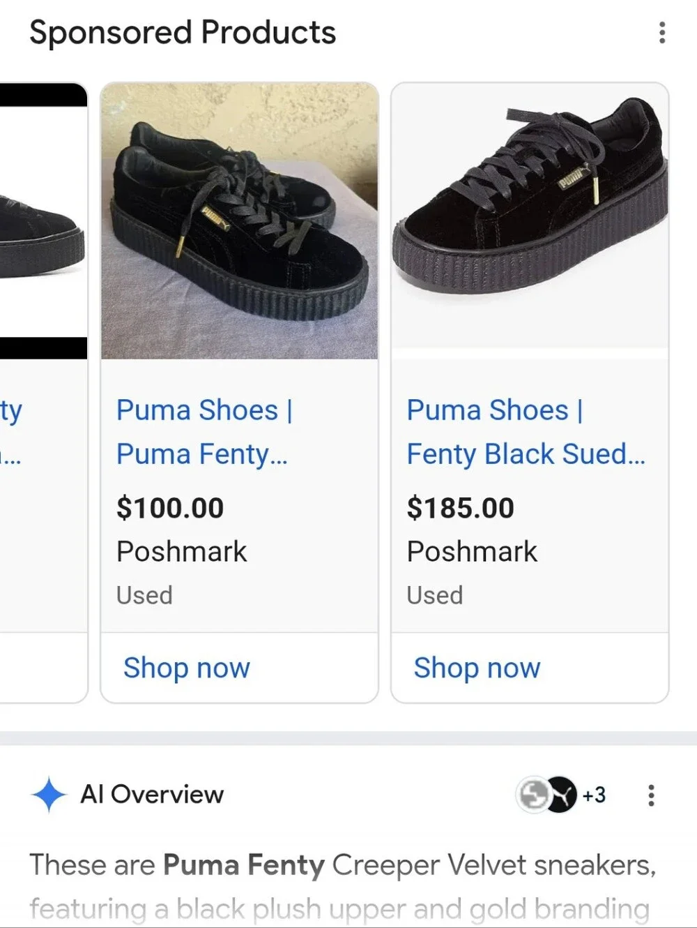Fenty Puma Creeper Sneakers By Rihanna – Women’s 7.5